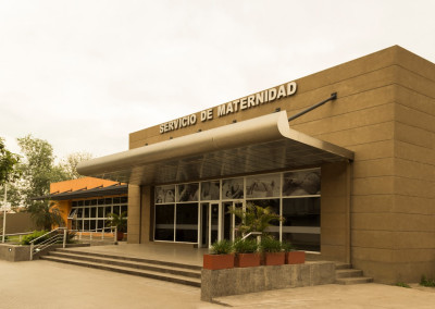 Hospital Belascuain new buildings with maternity ward neonatology sterilization and a pharmacy. City of Concepción